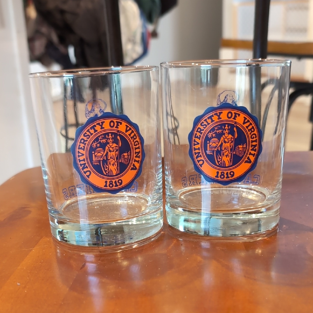 Set of 2 UVA Cavaliers Glasses